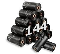 AMFUN Sacchetti Cane Cacca, 144 Pezzi/12 Rotoli Sacchetti per Cani, Sacchetti igienici per Cane, Extra Spesso, a prova di Perdite, non Profumati