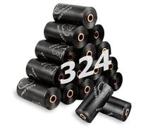 AMFUN Sacchetti Cane Cacca, 324 Pezzi/27 Rotoli Sacchetti per Cani, Sacchetti igienici per Cane, Extra Spesso, a prova di Perdite, non Profumati
