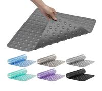 AMFUN Tappeto Doccia Antiscivolo 53x53cm, Tappetino Doccia Antiscivolo, Tappetino da Bagno Quadrato, Tappetino da Bagno Resistente Alla Muffa con Ventose per Vasche da Bagno, Pavimenti del Bagno