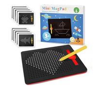 AMFUN Tavolo da Disegno Magnetico, Magico Gioco Magnetico, Lavagna Magnetica per Bambini, da portare con sé, Bambini Giocattolo Educativo per dai 3 Anni in su (Nero)