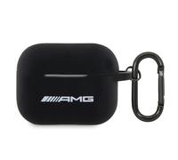 AMG AMAP2RBK AirPods Pro 2 (2022/2023) Schutzhülle schwarz, Silikon Weiß Logo