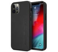 AMG AMHCP12LDOLBK iPhone 12 Pro Max 6,7 schwarz Hardcase Leder Heißgeprägt