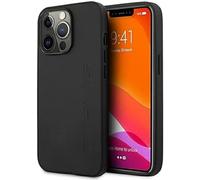 AMG AMHCP13LDOLBK - Custodia per iPhone 13 Pro / 13 6,1", in pelle, colore: Nero