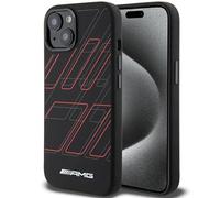 AMG AMHMP15S23SSPK - Custodia rigida in silicone per iPhone 15/14/13 6.1", misura grande, motivo rombi