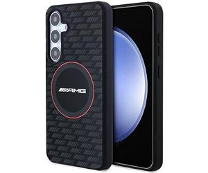 AMG AMHMS24M23SMRK Custodia Rigida per S24+ S926 Silicone Nero Modello Carbonio