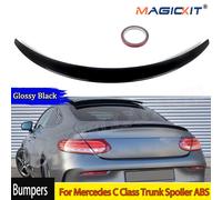 AMG Stile W205 C205 Per Mercedes Classe C Tronco Spoiler ABS Auto Coda Labbro Ala Nero Lucido 2 Porte as shown