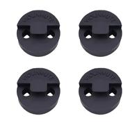 Amgate - Sordina per violino e violino piccolo, in gomma, stile turte, confezione da 4, colore: nero