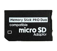 AMGUR Adattatore Memory Stick Pro Duo, Micro SD/Micro SDHC TF Card a Memory Stick MS Pro Duo Card per Sony PSP, Playstation portatile, fotocamera, Handycam, PDA