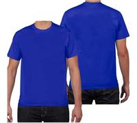 AMhomely Maglietta da uomo a maniche corte, stampa personalizzata davanti e dietro, abbigliamento attivo per tutti i giorni, taglie da M a 4XL, P03 Blu Scuro, L