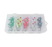 Ami a Testa Piombo - Amo Esco Multiuso per Pesci | 20 Ami resistenti multiuso Occhio Realistico per Laghi Fiumi Acqua Salata Silures Bar Trota Acqua