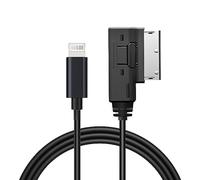 AMI - Cavo AUX MMI per iPhone 14, 13, 12, 11, XS XR X, 8, 7, 6, adattatore di interfaccia AUX per auto compatibile con Audi A3/A4/A5/A6/A7/A8/S4/S6/S8/Q5/Q7/R8/TT, adattatori di ingresso ausiliari per