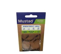 Ami circolari in nichel nero per pesca con anello e punta UltraPoint Mustad Demon Circle 39951NP-BN 9/0 | Blister da 3 unità | Pesca in mare, surfcasting, barca e grandi pesci