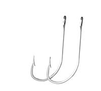 Ami da pesca 1-10#50 pezzi 1/0#-10/0# confezione 25 in acciaio inossidabile ad alto tenore di carbonio con ardiglione for carpe o spigole amo(SIZE10)