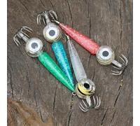 Ami da pesca a LED per la pesca notturna dei calamari progettati per condizioni di acqua salata Affidabili a lunga durata della batteria per un uso prolungato (luce bianca)