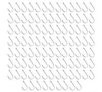 Ami da pesca a mosca in acciaio al carbonio, 100 pezzi, per legare e pescare in una scatola portaoggetti (oro)