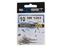 Ami da Pesca Amo Taglia da 2 a 12 Bracciolo Spigola Orata Lago Mare Surfcasting Esca Kit Amo con Occhiello Varie Misure Trota Lago Mare Surfcasting Pescare (Pz15 Size 10)