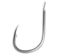 Ami da pesca con bocca ardiglione, 50 pezzi di ami in acciaio ad alto tenore carbonio for carassi e carpe comuni, corpo piatto gambo a U, for pesci oceanici(15#)