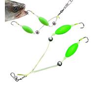 Ami da Pesca Doppio assortimento di assemblaggi automatici multistrato | Ami Fendus per la Pesca Adatto per Trota, Bar, Pesce Gatto e Pesca