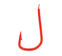 ami da pesca, Fish Hooks 50PCS Red Color High Carbon Hook Sleeve Carp Fly Sea Fishing Jigs for Tackle(4)