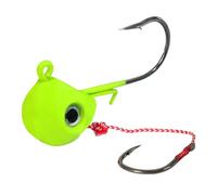 Ami da pesca Nuove esche 40g 60g 80g 100g Maschere con testa in metallo Ami da pesca con gancio singolo Accessori Barca for la pesca in mare(Green,60g)