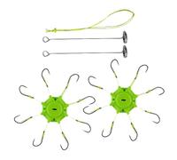 Ami da pesca,Octopus Rotondo Gancio | Portatile Robusto Accessori Da Pesca Per Kayak Basso Lago Barca Stagno Fiume Pescatore Principiante