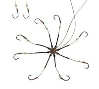 Ami Da Pesca Per Pesce Gatto 8 Artigli 10 Pezzi Luminosi Per La Pesca | Ami Per Esca Viva Per Acqua Salata, Acqua , Fiume, Lago, Walleye, Trota, Pesce Gatto, , Branzino, Tonno