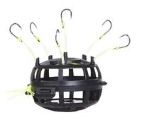 Ami da pesca per pesce gatto | Ami da pesca per spigole con gabbia per esche | Carp Feeder Rig per uomini Lago Pesce gatto Pesca Pesca Pesce Gatto Pesca Acqua Salata Fiume d'acqua
