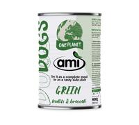 Amì Dog Cibo Umido vegetale 400 gr - Green lenticchie e broccoli - Cibo Umido per Cani - 1° ORDINE? scegli lo sconto BZR5 / BZR20 + 200 punti fedeltà