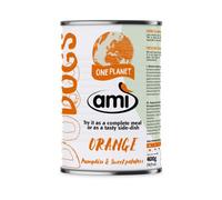Amì Dog Cibo Umido vegetale 400 gr - Orange zucca e patate dolci - Cibo Umido per Cani - 1° ORDINE? scegli lo sconto BZR5 / BZR20 + 200 punti fedeltà