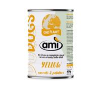 Amì Dog Cibo Umido vegetale 400 gr - Yellow carote e patate - Cibo Umido per Cani - 1° ORDINE? scegli lo sconto BZR5 / BZR20 + 200 punti fedeltà