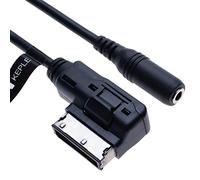 AMI MDI a AUX 3.5 mm femmina jack Musica Adattatore per cavo di interfaccia multimediale | Compatibile con Audi A6L Q5 Q7 S5 A8 A4L A3 VW Volkswagen Skoda Fabia Octavia radio del veicolo | 0.4m
