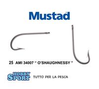 AMI MUSTAD 34007 O' SHAUGHNESSY misura 7/0 CONF 25 PZ ORIGINALE NORVEGIA
