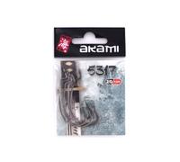 Ami Offset per Black Bass, Spigola e Luccio - In Acciaio Black Nickel - Per Esche Siliconiche, Texas Rig, Finesse - Uso Mare e Acqua Dolce - Per Spinning e Baitcasting - 5 Pezzi (SIZE EU #2/0)