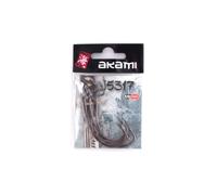 Ami Offset per Black Bass, Spigola e Luccio - In Acciaio Black Nickel - Per Esche Siliconiche, Texas Rig, Finesse - Uso Mare e Acqua Dolce - Per Spinning e Baitcasting - 5 Pezzi (SIZE EU #5/0)