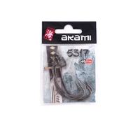 Ami Offset per Black Bass, Spigola e Luccio - In Acciaio Black Nickel - Per Esche Siliconiche, Texas Rig, Finesse - Uso Mare e Acqua Dolce - Per Spinning e Baitcasting - 5 Pezzi (SIZE EU #4/0)