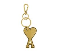 Ami Paris, ,Accessories ,unisex ,Giallo ,ONE SIZE Portachiavi Cuore Amico - Metallo - Oro