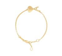 Ami Paris, ,Accessories ,unisex ,Giallo ,ONE SIZE Thin Hammered Ami De Coeur Bracelet