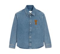 Ami Paris - Ami De Coeur Overshirt - - Shirts - Uomo - Blu - XL