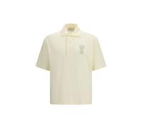 Ami Paris Beige Cotton Polo Shirt - M