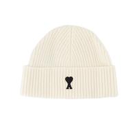 Ami Paris - Berretto Beanie in Lana Bianco - - Accessories - unisex - Bianco - ONE SIZE