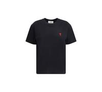 Ami Paris Black Cotton T-Shirt - S