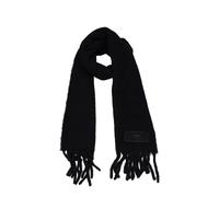 Ami Paris Black Leather Scarf