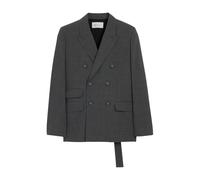 Ami Paris - Blazer Boxy Doppiopetto - - Jackets - Donna - Grigio - XS