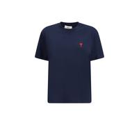 Ami Paris Blue Cotton T-Shirt - L