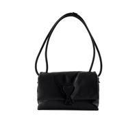 Ami Paris - Borsa a tracolla in pelle nera con catena - - Bags - Donna - Nero - ONE SIZE