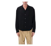 Ami Paris - Boxy Embroidered Shirt - - Shirts - Uomo - Nero - L