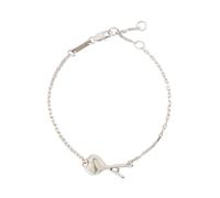 Ami Paris - Bracciale Sottile Ami De Coeur Martellato - - Accessories - unisex - Grigio - ONE SIZE