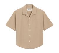 Ami Paris - Camicia Boxy a Maniche Corte - - Shirts - Uomo - Beige - S