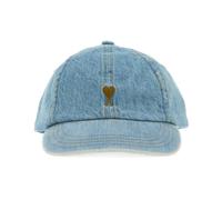 Ami Paris - Cappellino da baseball in denim - - Accessories - Donna - Blu - ONE SIZE