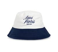 Ami Paris - Cappellino in cotone bicolore blu e bianco - - Accessories - unisex - Bianco - 58 CM